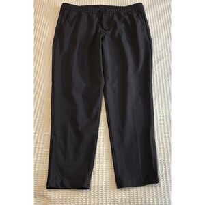 Perry Ellis Portfolio Men's XL TechWorks Pants Slim Fit Drawstring, Black